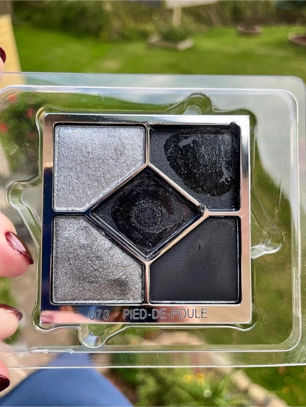 Dior 5 Couleurs Couture 073 Pied-De-Poule Eyeshadow Palette 3 colors barely touc